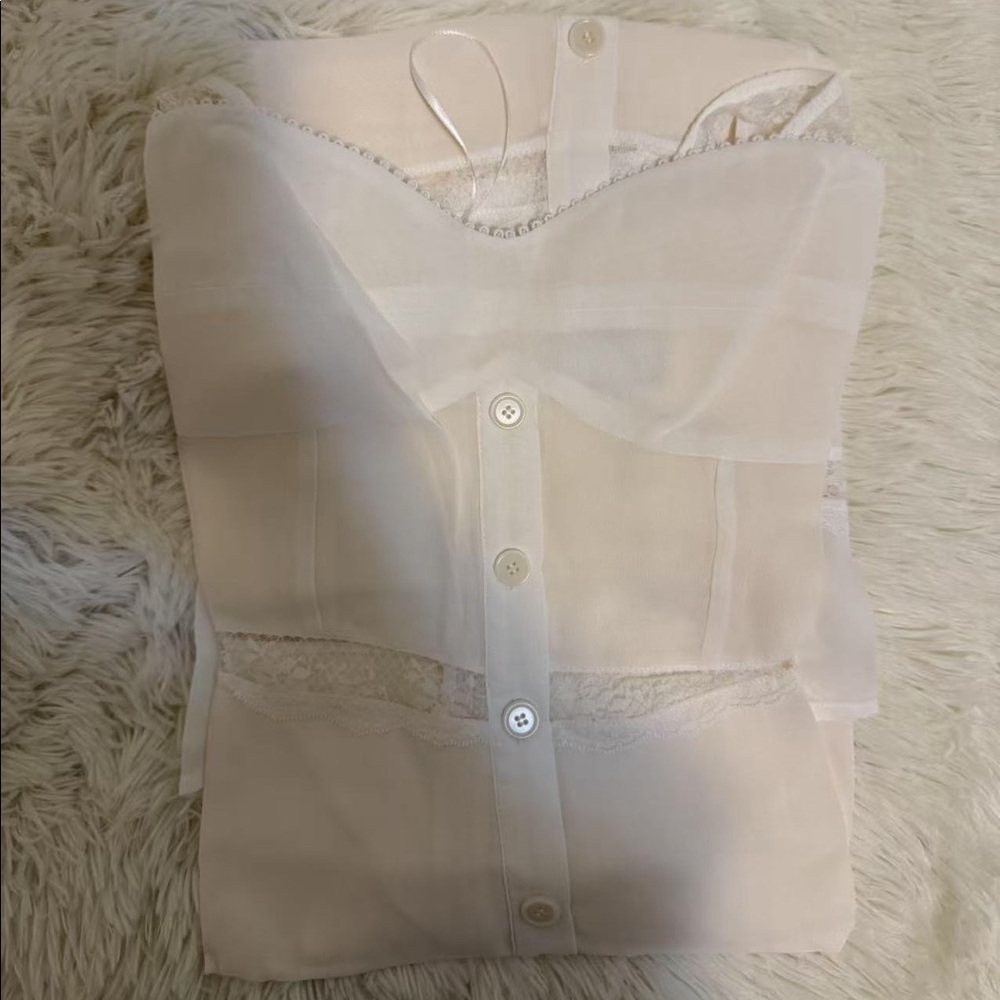 Reformation Wynton Dress Ivory - Picture 6 of 7
